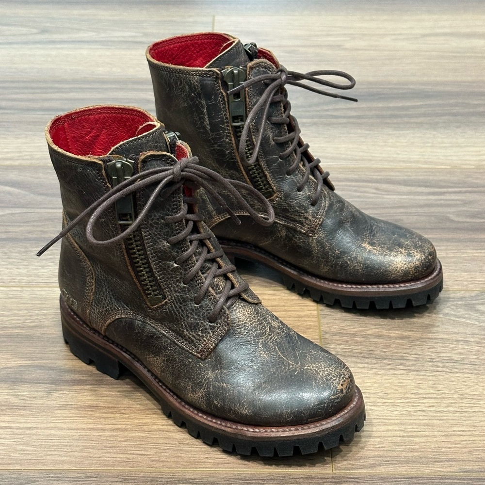 BEDSTU Tactic Trek Combat Style Boot in Teak Brown Size 6 - Picture 3 of 11